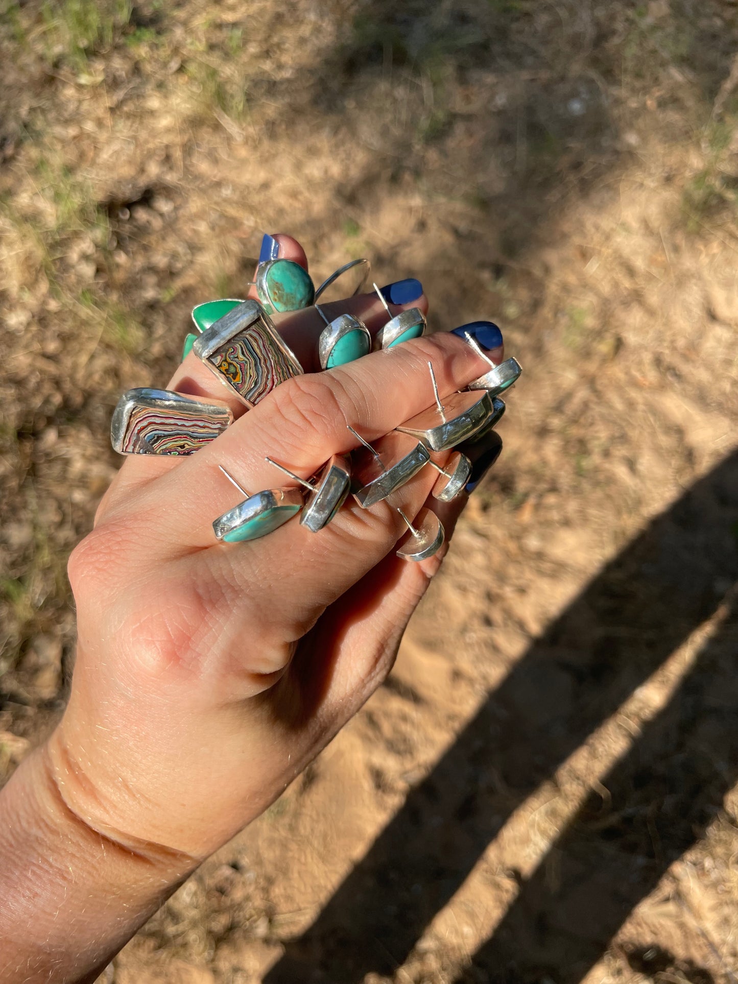 Abstract hoops #1- graffiti fordite