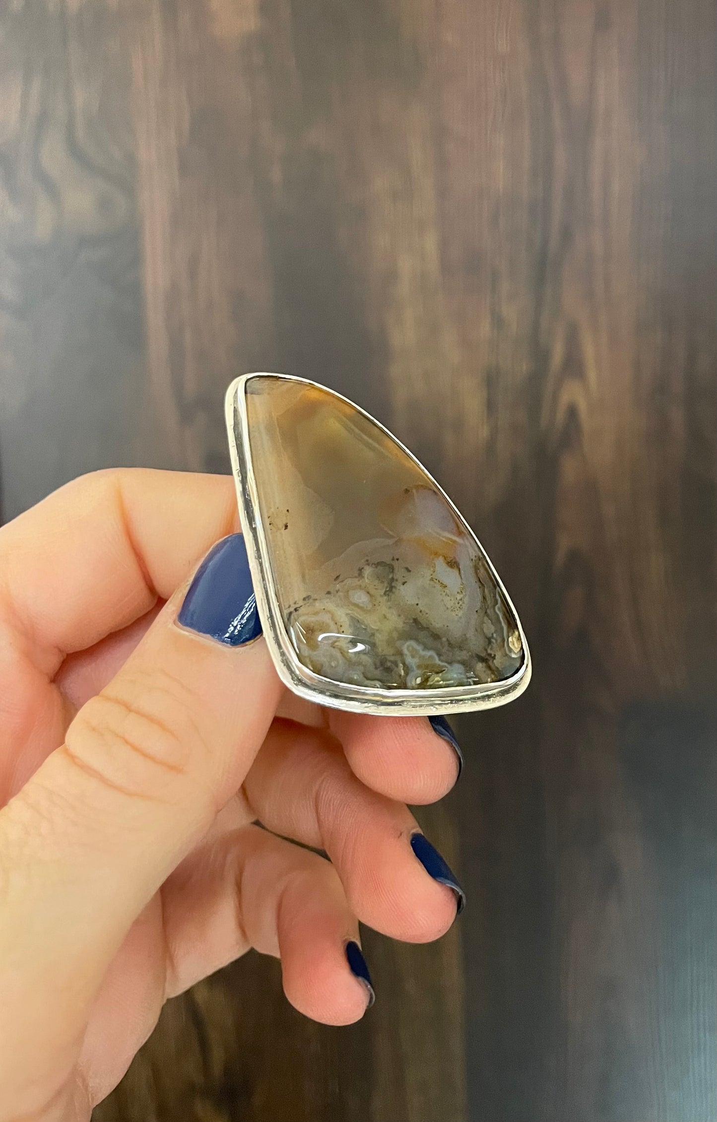 Montana agate ring- size 7.5