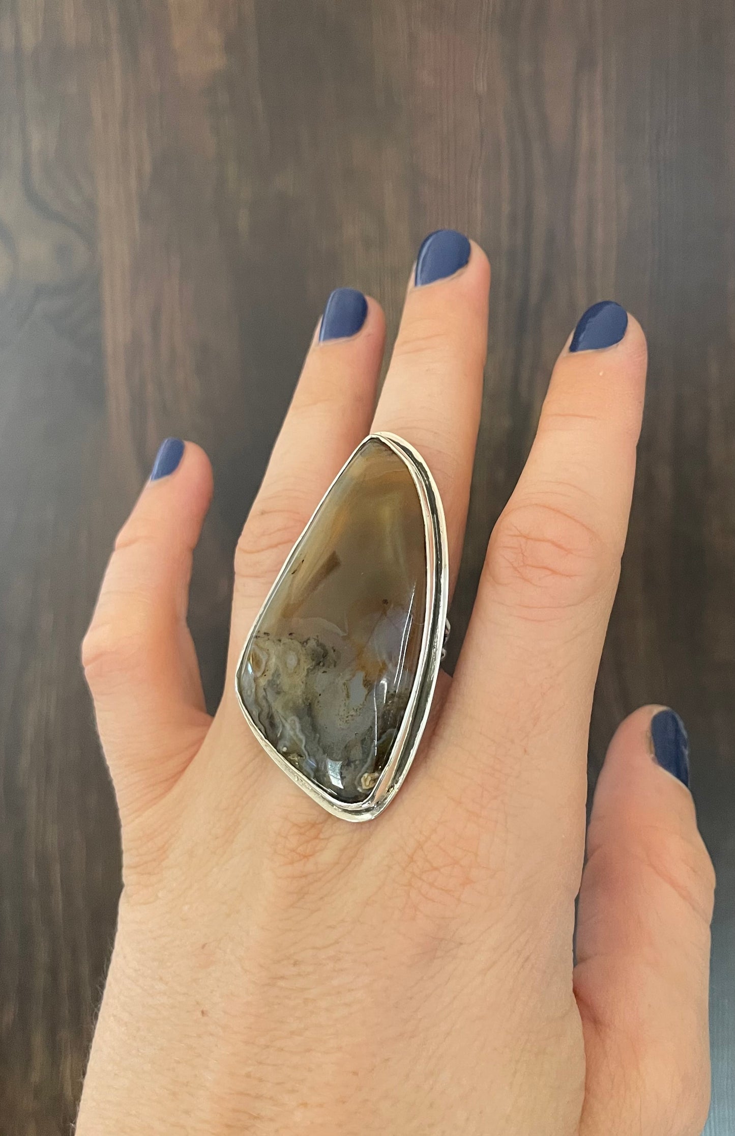 Montana agate ring- size 7.5