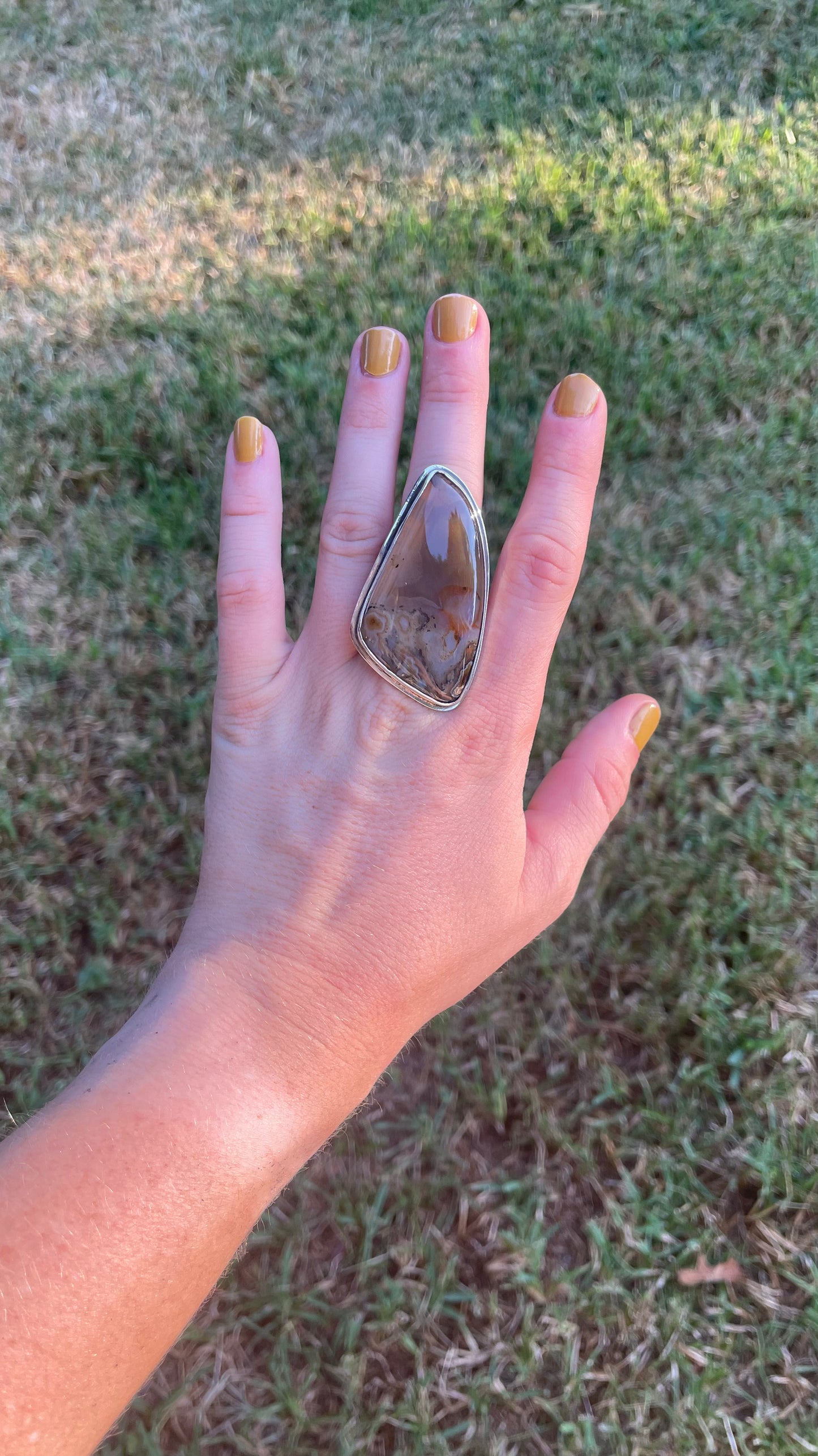 Montana agate ring- size 7.5