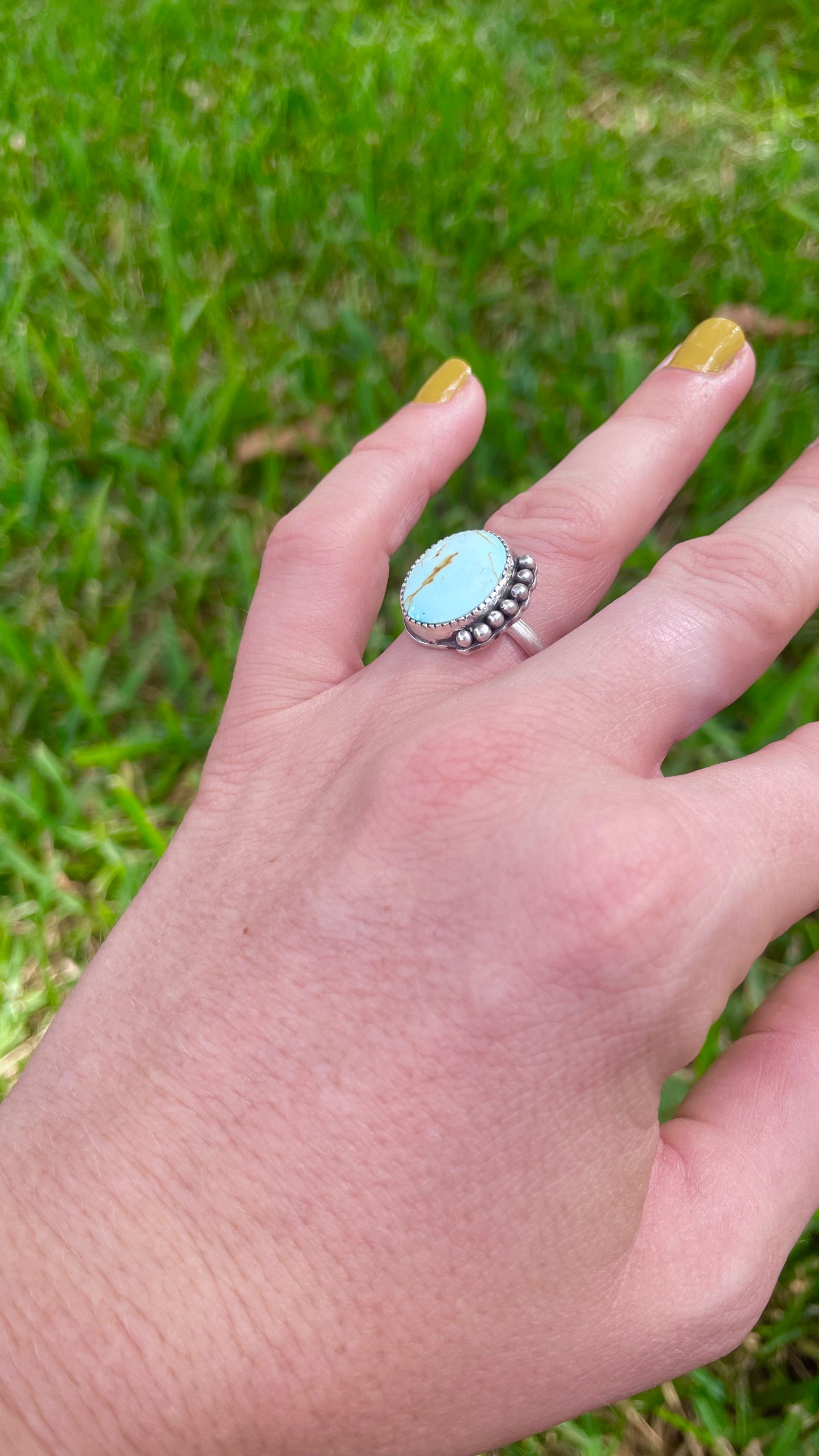 Turquoise Mini Details ring size 5.25
